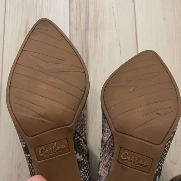 Carlos Santana Snake skin print ankle booties for fall or winter size 8.5 - Picture 4 of 7